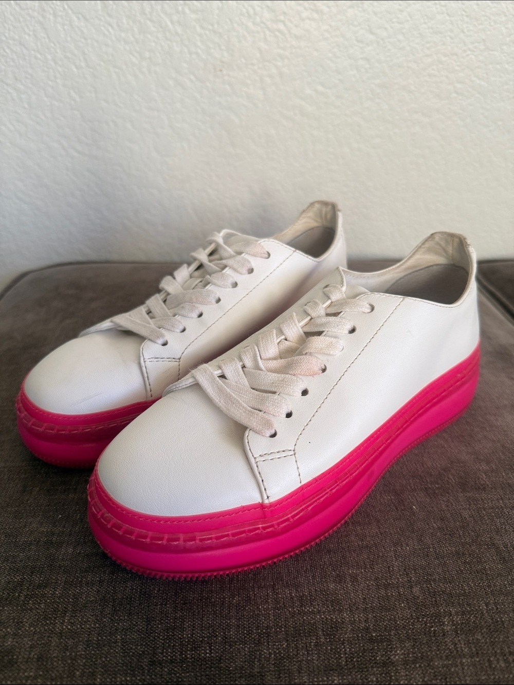Steve Madden Neon Platform Sneakers
